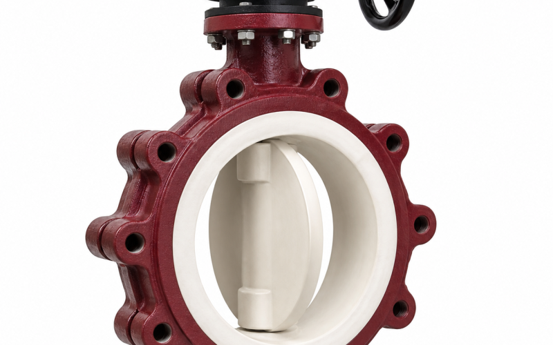 Ceramic-Lined Butterfly Valve for Abrasive Slurry