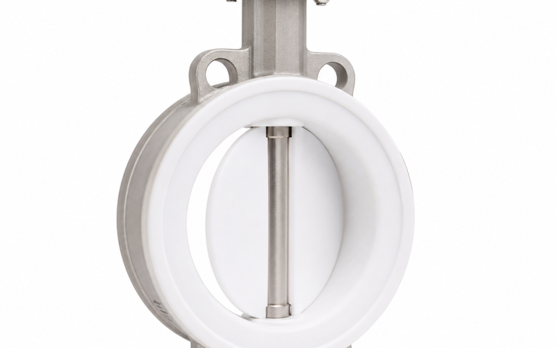 PTFE/PFA-Lined Wafer Butterfly Valve for Corrosive Chemicals