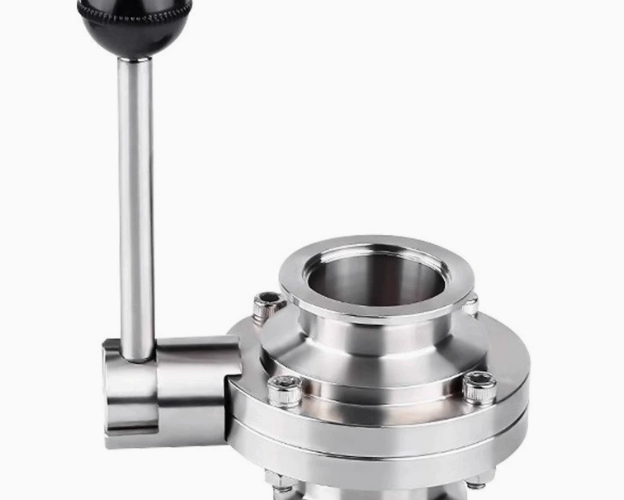 High-Vacuum ISO-KF Butterfly Valve for Semiconductor Systems